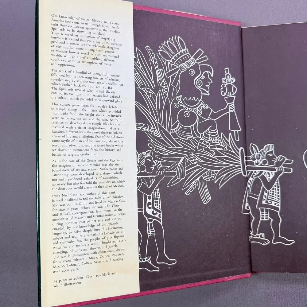 Irene Nicholson Mexican and Central American Mythology Hardcover 1973 History